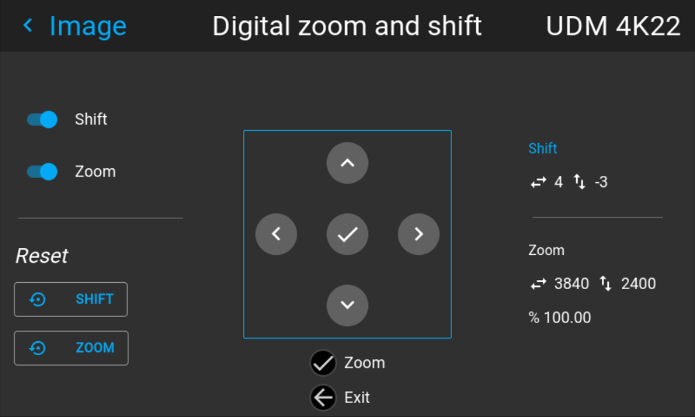 Pulse OSD - Digitale zoom en verschuiving - Gebruikershandleiding (HTML)